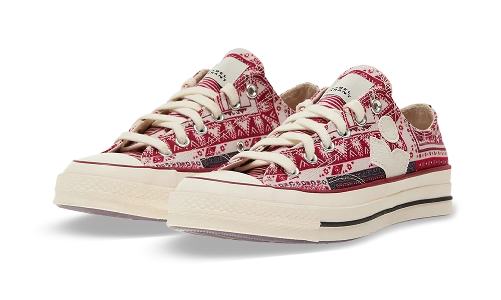 Overkicks - Converse Chuck 70 Low Isabel Marant Vanilla Ice Red (A14801C) - vista trasera