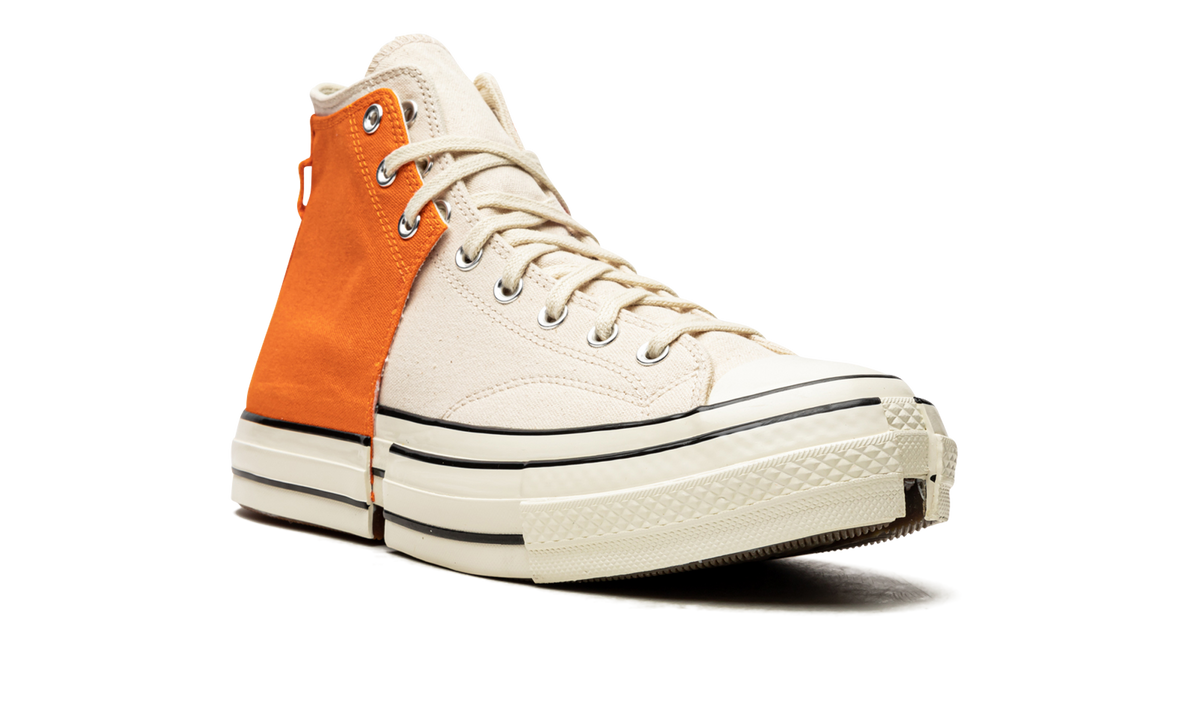 Overkicks - Converse Chuck Taylor All Star 70 Hi 2-in-1 Feng Chen Wang Orange Ivory (169840C) - detalle lateral interior