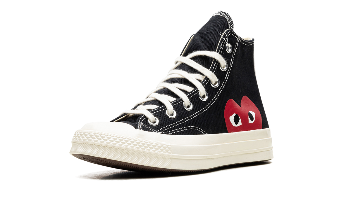 Overkicks - Converse Chuck Taylor All Star 70 Hi Comme des Garcons PLAY Black (150204C/A08791C) - vista trasera