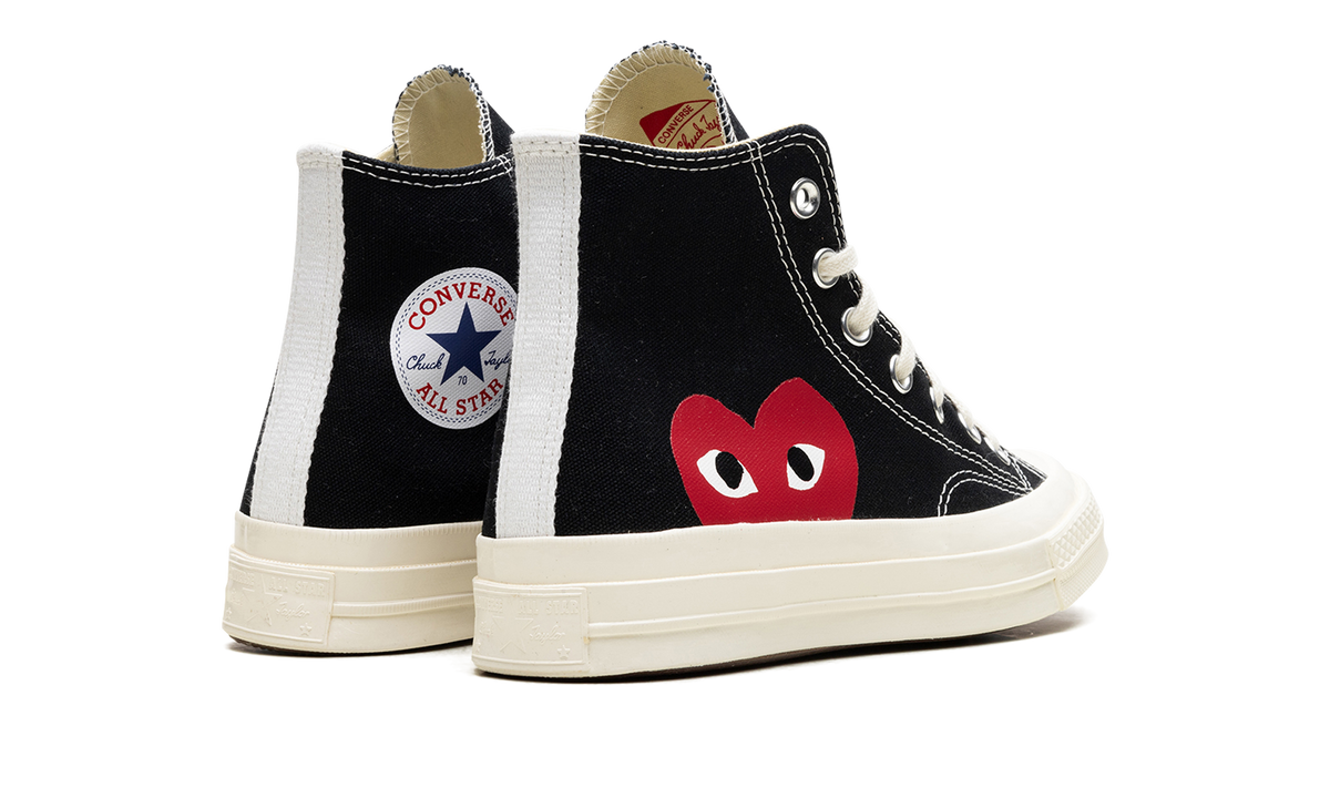 Overkicks - Converse Chuck Taylor All Star 70 Hi Comme des Garcons PLAY Black (150204C/A08791C) - vista superior