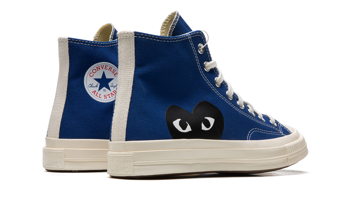 Overkicks - Converse Chuck Taylor All Star 70 Hi Comme des Garcons PLAY Blue Quartz (171846C/A08794C) - par completo