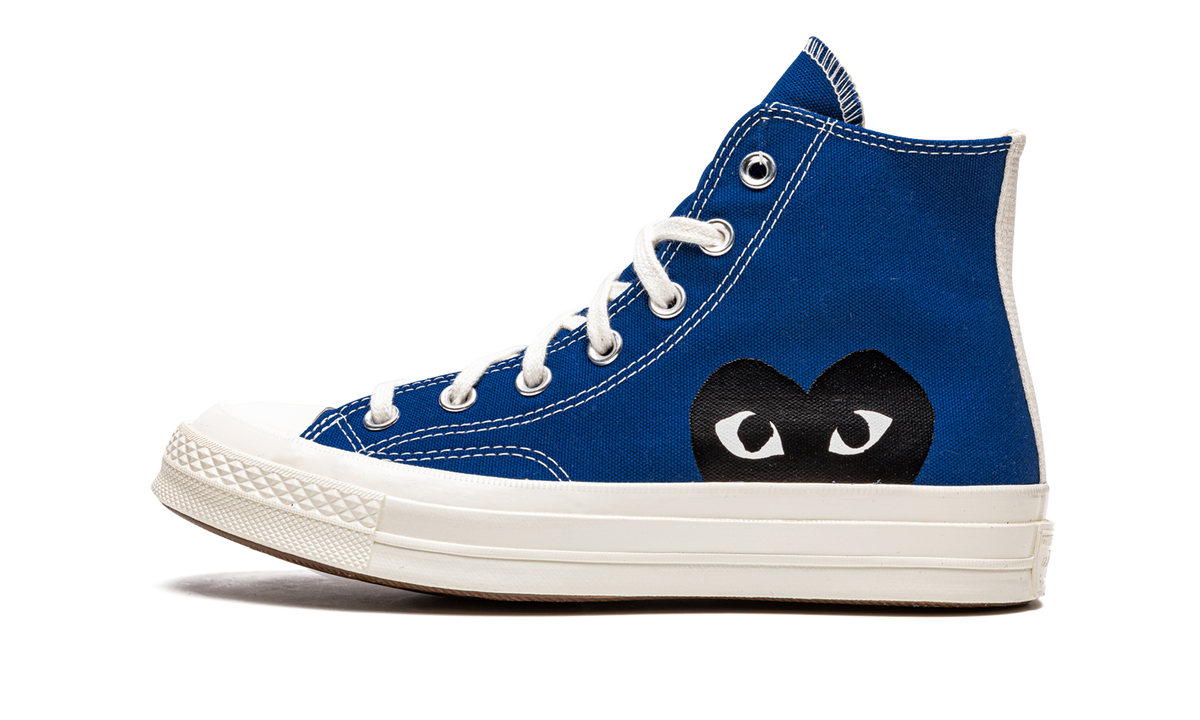 Overkicks - Converse Chuck Taylor All Star 70 Hi Comme des Garcons PLAY Blue Quartz (171846C/A08794C) - detalle