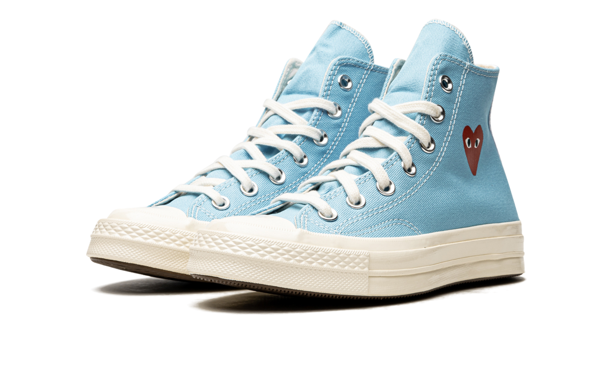 Overkicks - Converse Chuck Taylor All Star 70 Hi Comme des Garcons PLAY Bright Blue (168300C) - vista trasera