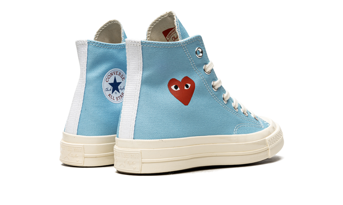Overkicks - Converse Chuck Taylor All Star 70 Hi Comme des Garcons PLAY Bright Blue (168300C) - par completo