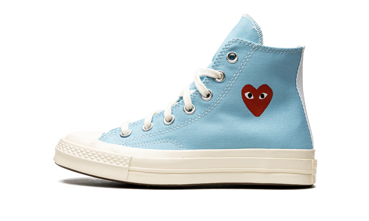 Overkicks - Converse Chuck Taylor All Star 70 Hi Comme des Garcons PLAY Bright Blue (168300C) - detalle