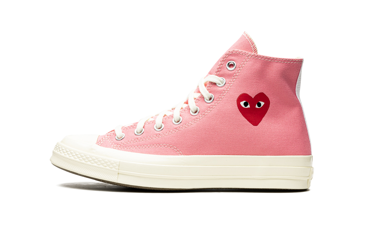 Overkicks - Converse Chuck Taylor All Star 70 Hi Comme des Garcons PLAY Bright Pink (168301C) - detalle