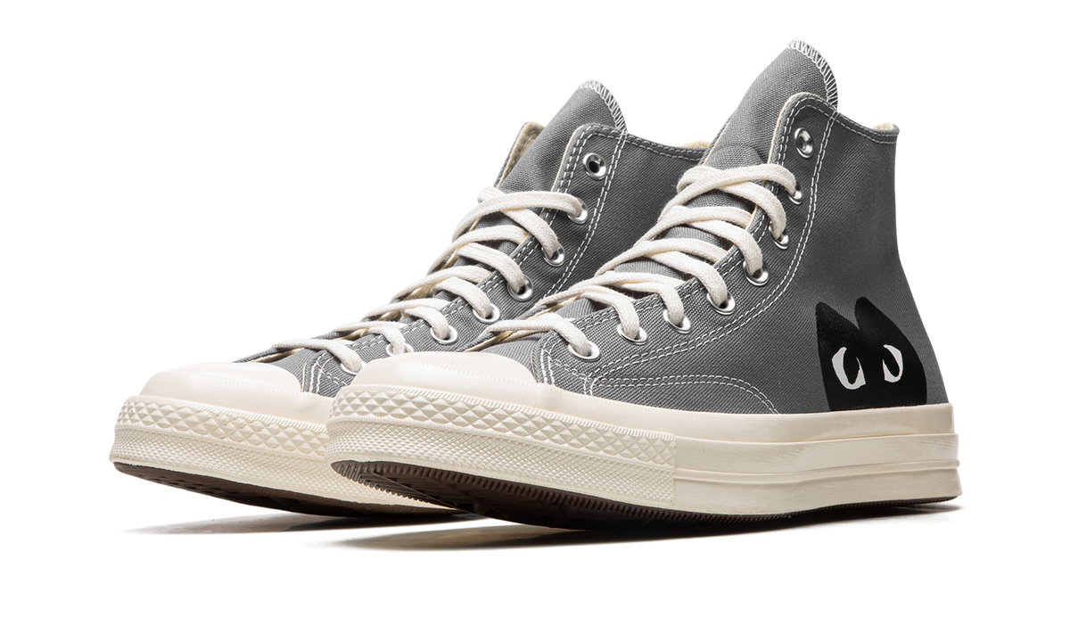 Overkicks - Converse Chuck Taylor All Star 70 Hi Comme des Garcons PLAY Grey (171847C/A08793C) - vista trasera