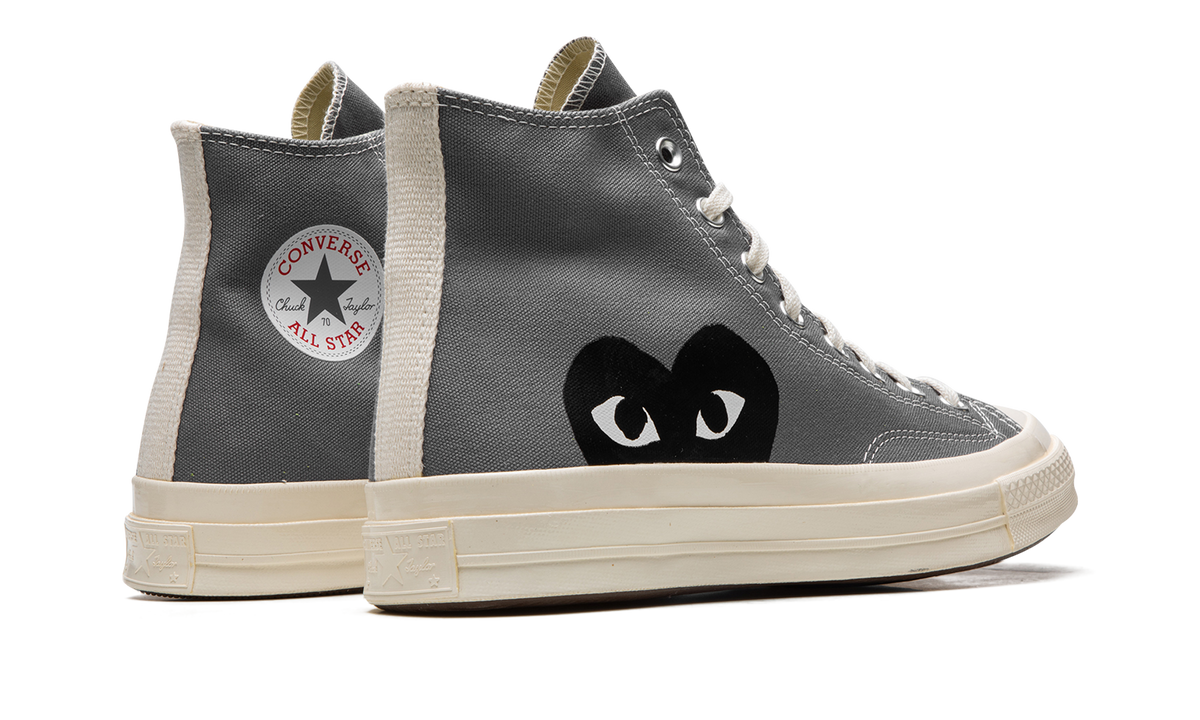 Overkicks - Converse Chuck Taylor All Star 70 Hi Comme des Garcons PLAY Grey (171847C/A08793C) - par completo