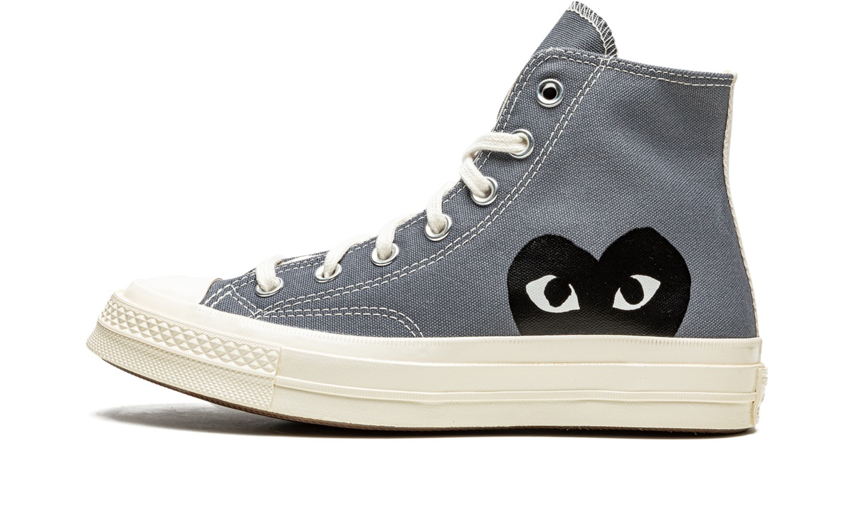 Overkicks - Converse Chuck Taylor All Star 70 Hi Comme des Garcons PLAY Grey (171847C/A08793C) - detalle