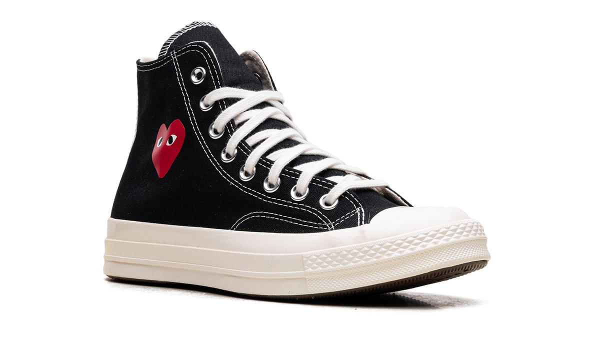 Overkicks - Converse Chuck Taylor All Star 70 Hi Comme des Garcons PLAY Single Heart Black (A08801C/AZ-K129-001-1) - detalle lateral interior