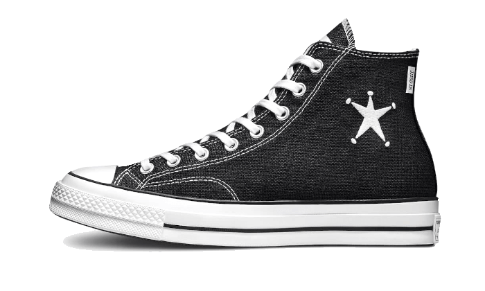 Overkicks - Converse Chuck Taylor All Star 70 Hi Stussy Black (A01765C) - vista lateral