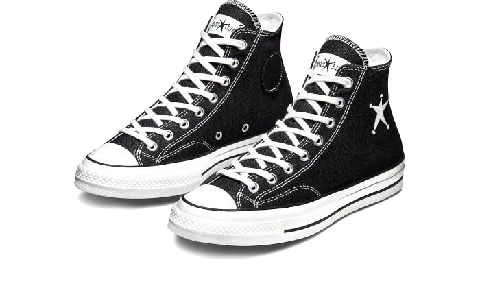Overkicks - Converse Chuck Taylor All Star 70 Hi Stussy Black (A01765C) - vista trasera