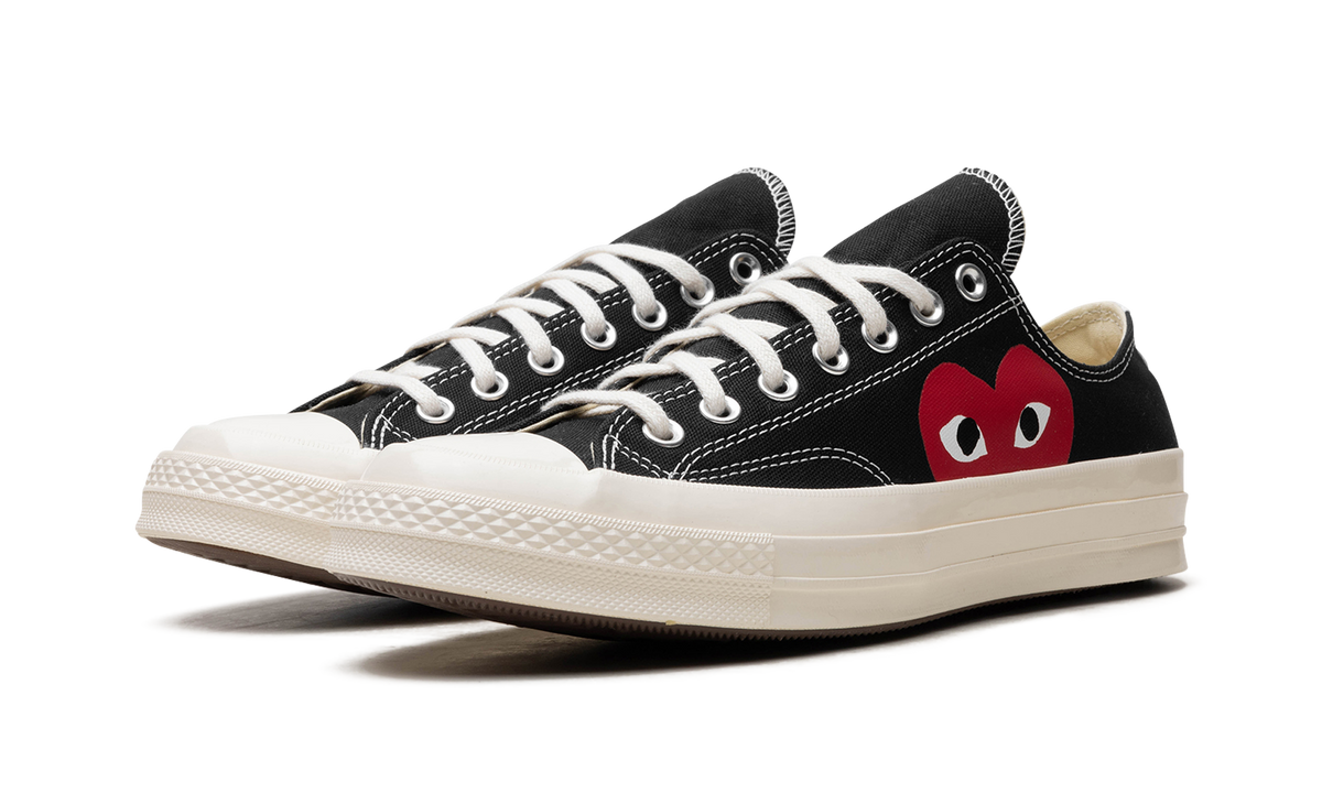 Overkicks - Converse Chuck Taylor All Star 70 Ox Comme des Garcons PLAY Black (150206C/A08796C) - vista trasera