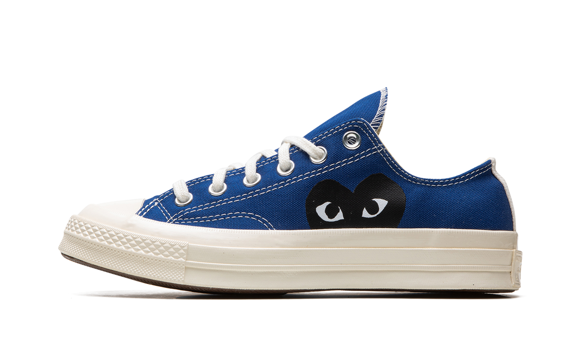 Overkicks - Converse Chuck Taylor All Star 70 Ox Comme des Garcons PLAY Blue Quartz (171848C/A08798C) - vista lateral