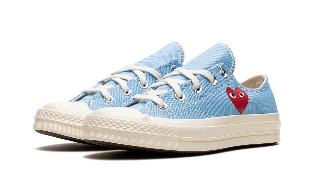 Overkicks - Converse Chuck Taylor All Star 70 Ox Comme des Garcons PLAY Bright Blue (168303C) - vista trasera