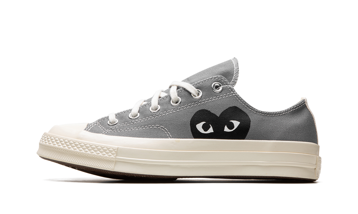 Overkicks - Converse Chuck Taylor All Star 70 Ox Comme des Garcons PLAY Grey (171849C/A08797C) - vista lateral