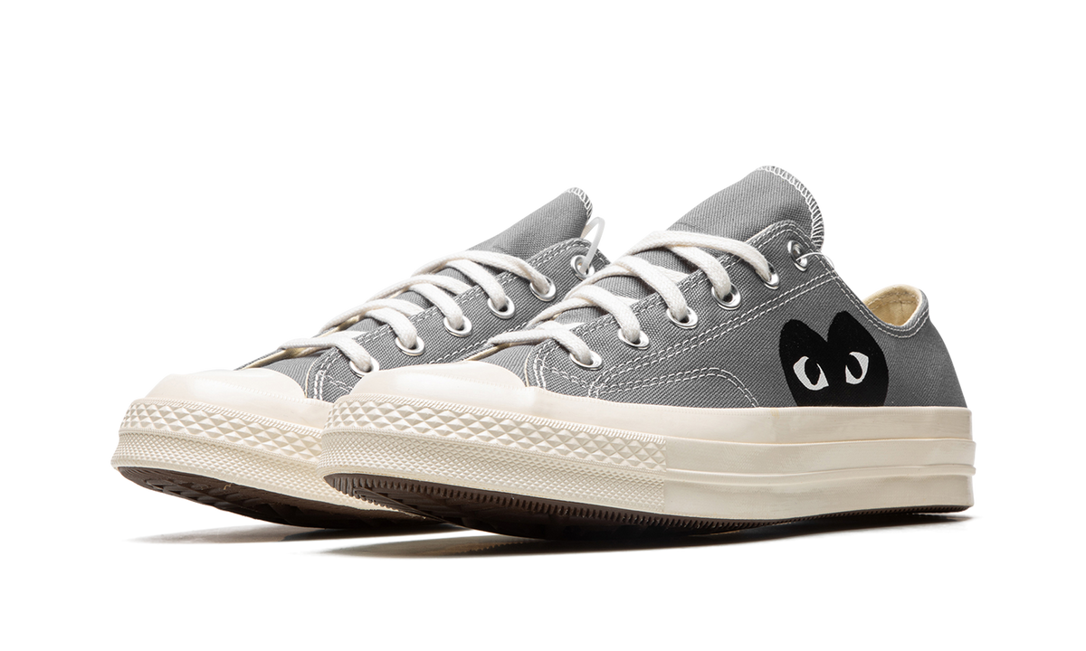 Overkicks - Converse Chuck Taylor All Star 70 Ox Comme des Garcons PLAY Grey (171849C/A08797C) - vista trasera