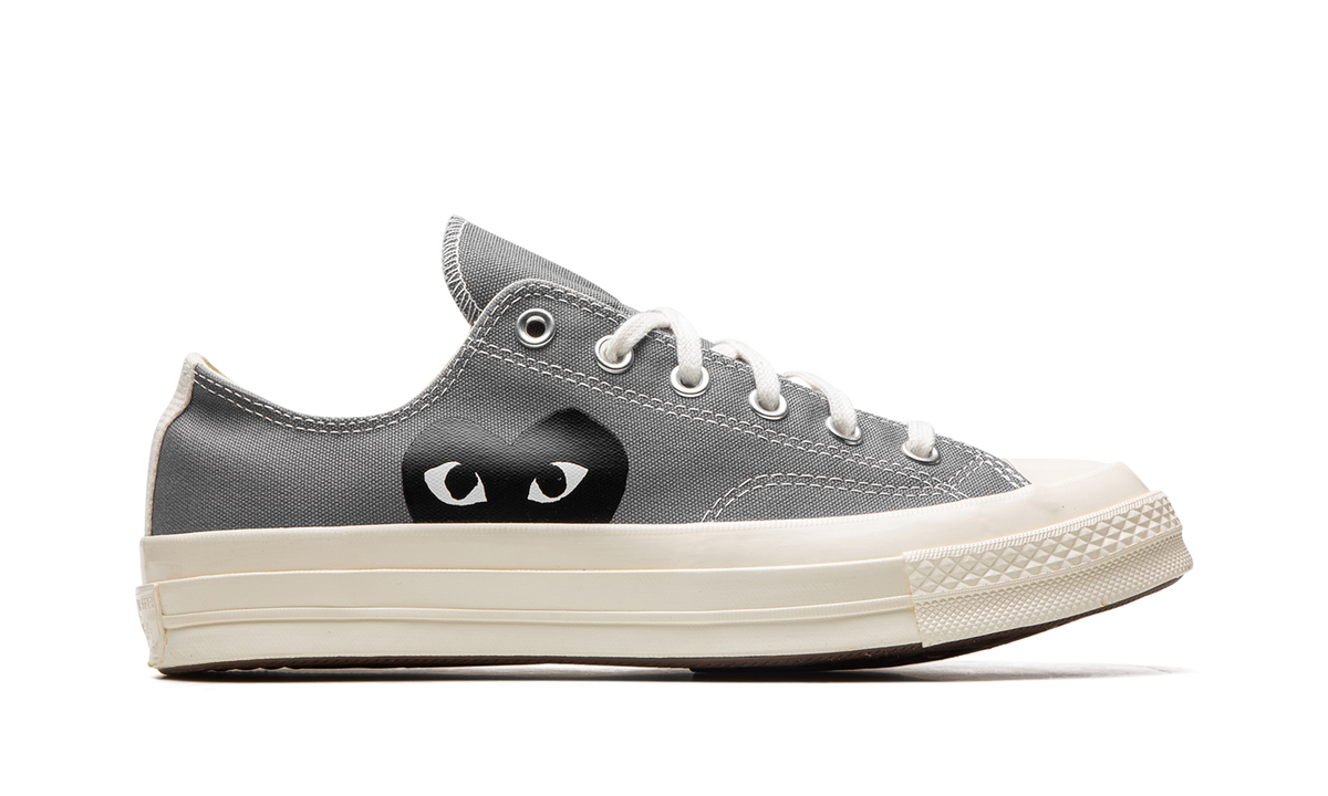 Overkicks - Converse Chuck Taylor All Star 70 Ox Comme des Garcons PLAY Grey (171849C/A08797C) - detalle talon
