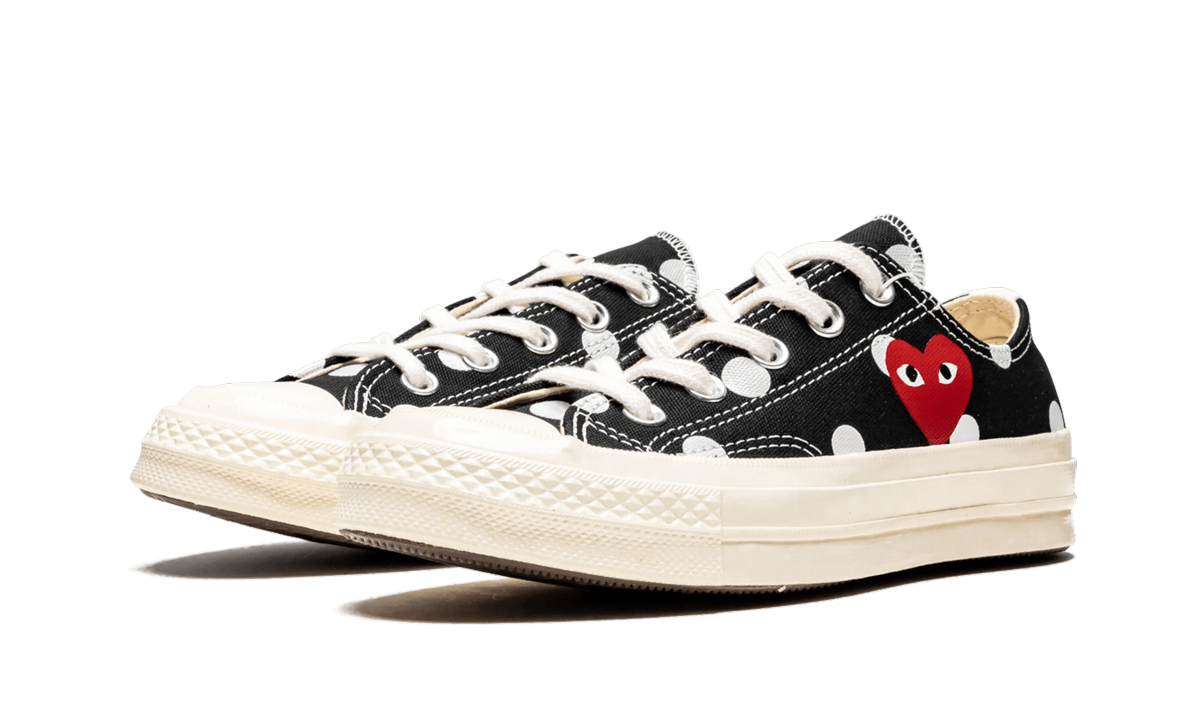 Overkicks - Converse Chuck Taylor All Star 70 Ox Comme des Garcons PLAY Polka Dot Black (157248C) - vista trasera