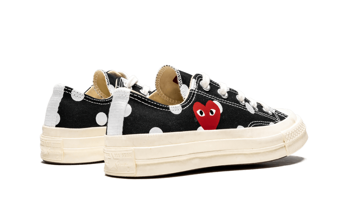 Overkicks - Converse Chuck Taylor All Star 70 Ox Comme des Garcons PLAY Polka Dot Black (157248C) - par completo
