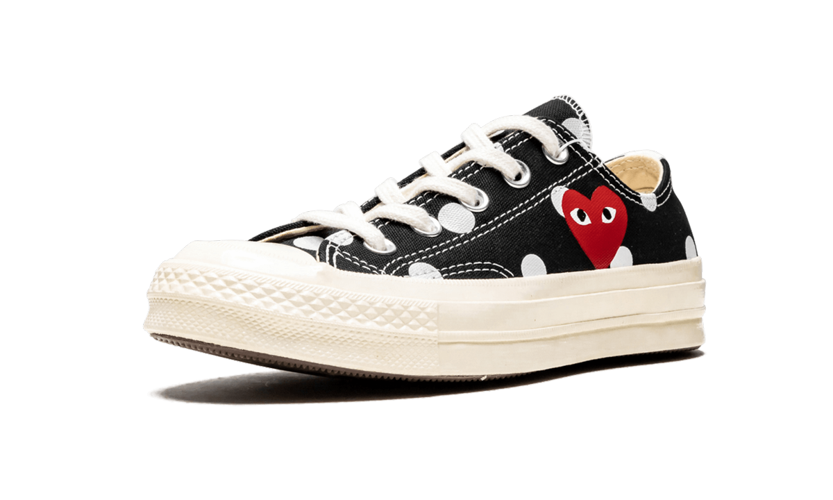 Overkicks - Converse Chuck Taylor All Star 70 Ox Comme des Garcons PLAY Polka Dot Black (157248C) - detalle suela