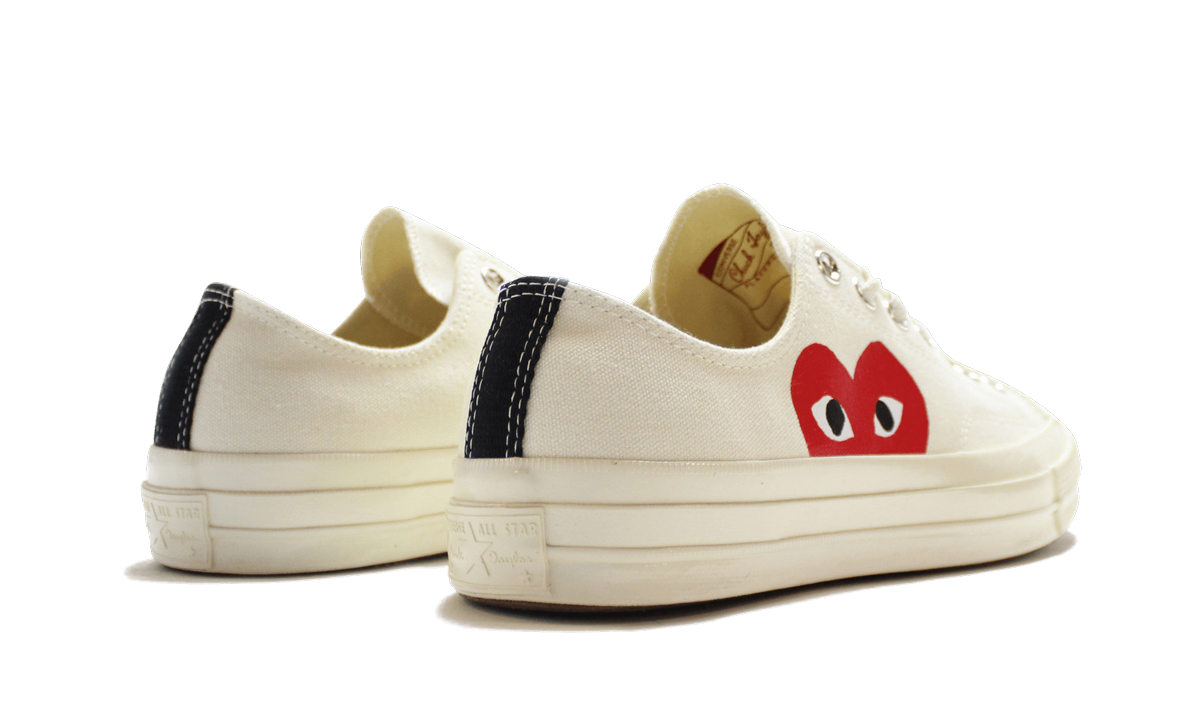 Overkicks - Converse Chuck Taylor All Star 70 Ox Comme des Garcons PLAY White (150207C/A08795C) - par completo