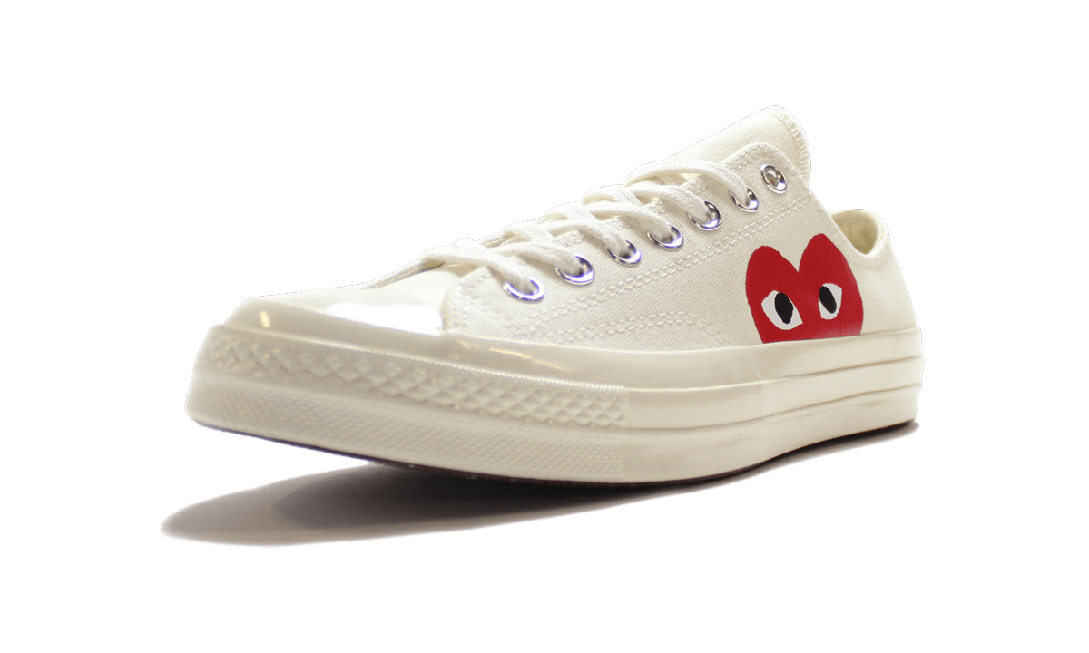 Overkicks - Converse Chuck Taylor All Star 70 Ox Comme des Garcons PLAY White (150207C/A08795C) - detalle suela
