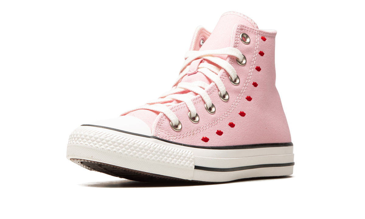 Overkicks - Converse Chuck Taylor All Star Hi Embroidered Hearts Pink (Womens) (A01603F/A01603C) - detalle suela