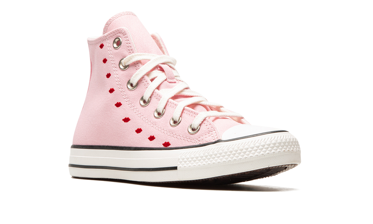 Overkicks - Converse Chuck Taylor All Star Hi Embroidered Hearts Pink (Womens) (A01603F/A01603C) - detalle lateral interior