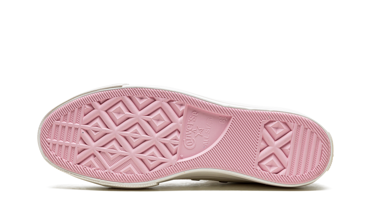 Overkicks - Converse Chuck Taylor All Star Lift Hi White Red (Womens) (A01599C) - vista superior