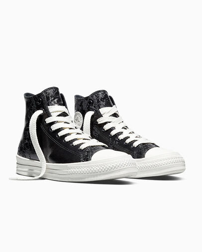 Overkicks - Converse Chuck Taylor All Star Throwback Hi Waxed Denim Black (A24066C) - imagen 2