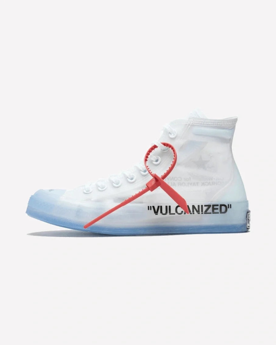 Overkicks - Converse Chuck Taylor All Star Vulcanized Hi Off-White (162204C) - vista lateral