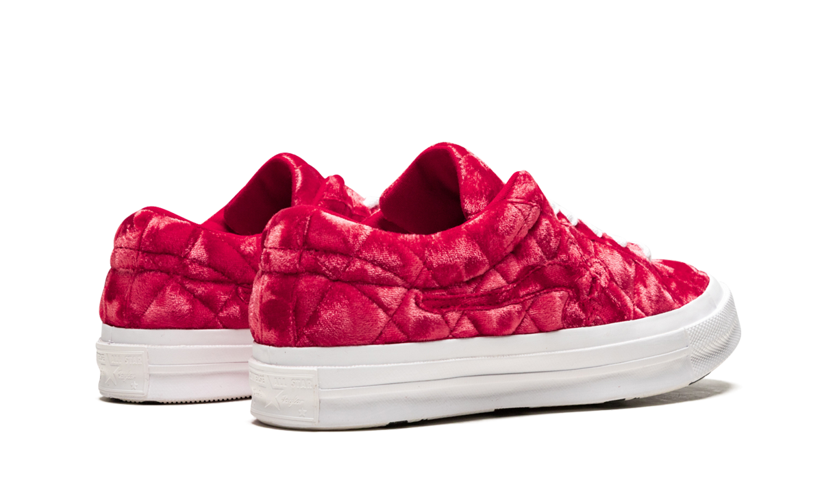 Overkicks - Converse One Star Ox Golf le Fleur TTC Quilted Velvet Barbados Cherry (165598C) - par completo