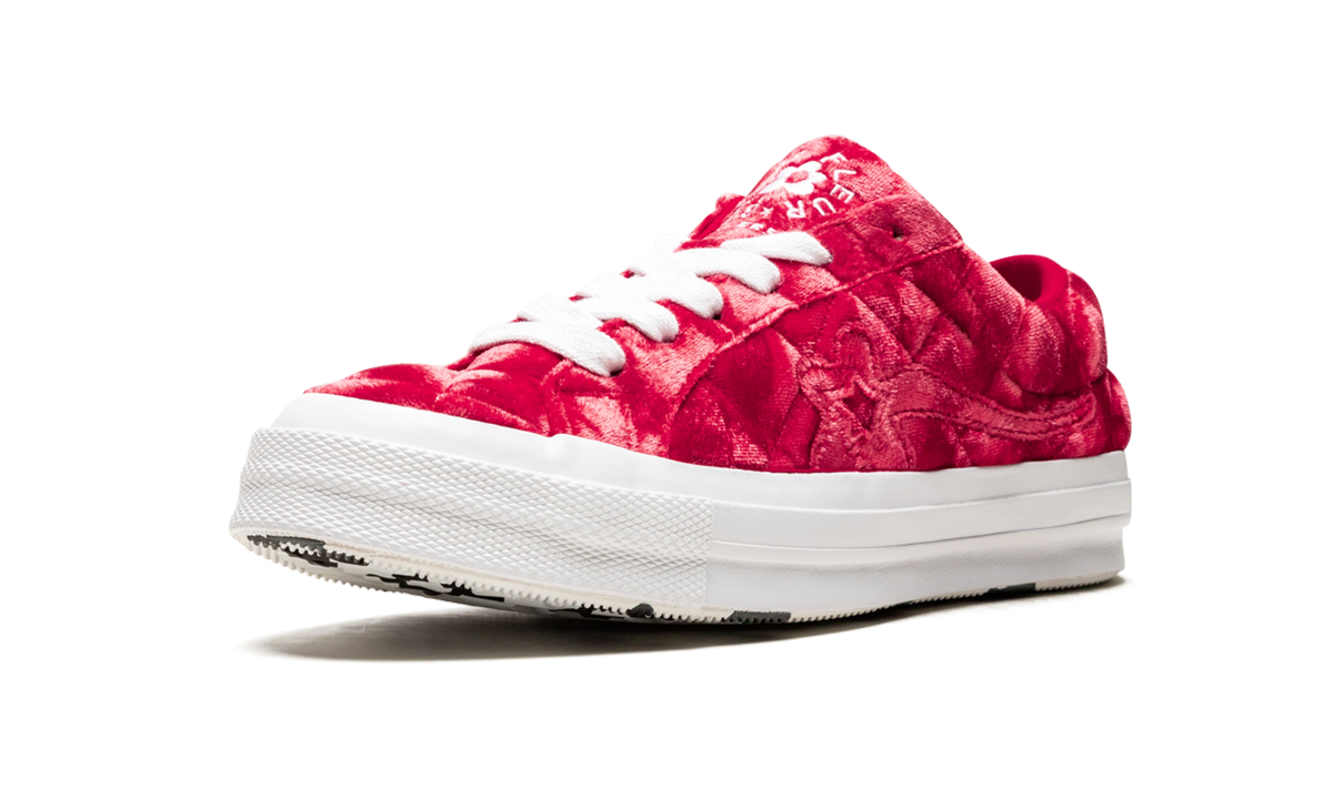 Overkicks - Converse One Star Ox Golf le Fleur TTC Quilted Velvet Barbados Cherry (165598C) - detalle suela