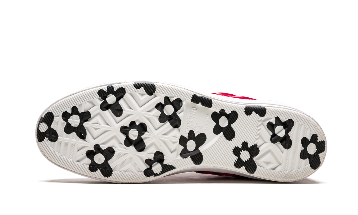 Overkicks - Converse One Star Ox Golf le Fleur TTC Quilted Velvet Barbados Cherry (165598C) - vista superior