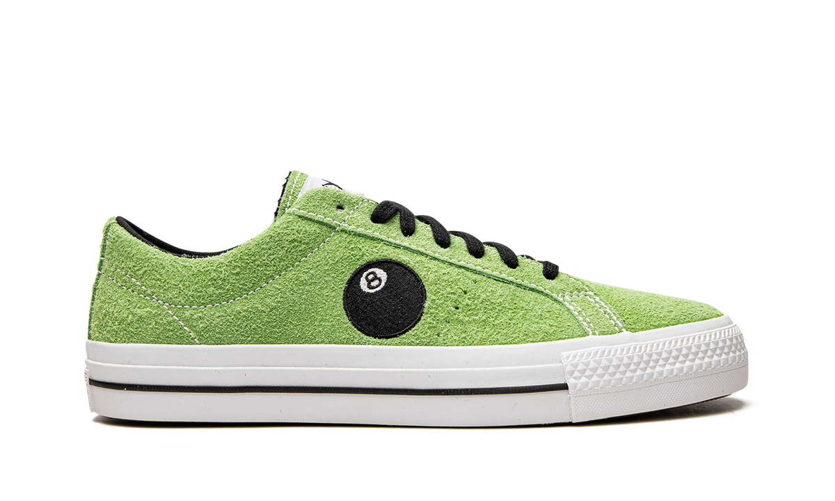 Overkicks - Converse One Star Pro Ox Stussy 8-Ball (A03712C) - detalle talon