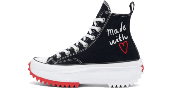 Overkicks - Converse Run Star Hike Hi Valentines Day Made With Love (2021) (171120C) - vista lateral