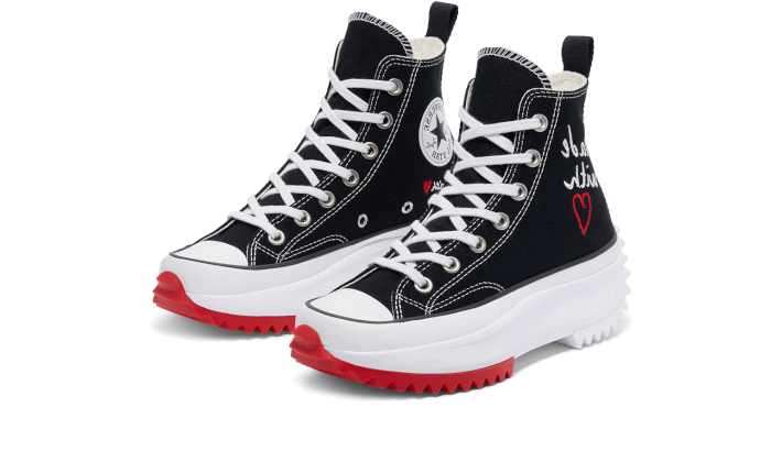 Overkicks - Converse Run Star Hike Hi Valentines Day Made With Love (2021) (171120C) - vista trasera