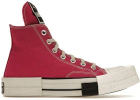 Overkicks - Converse TURBODRK Laceless Chuck Taylor All Star 70 Hi Rick Owens DRKSHDW Cactus Flower Pink (A05685C/DC01CX685 A05R0) - vista lateral