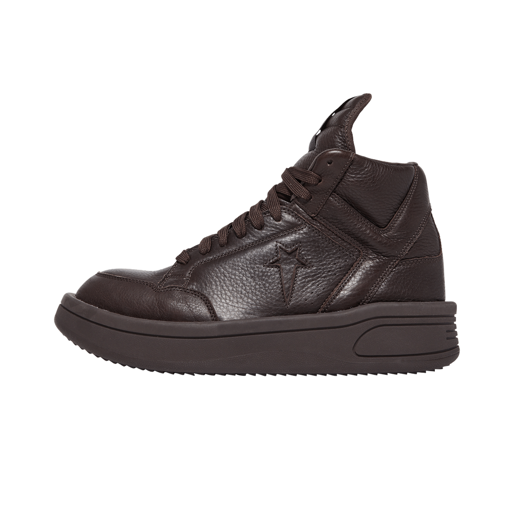 Overkicks - Converse TURBOWPN Mid Rick Owens DRKSHDW Clay (A01290C) - vista lateral