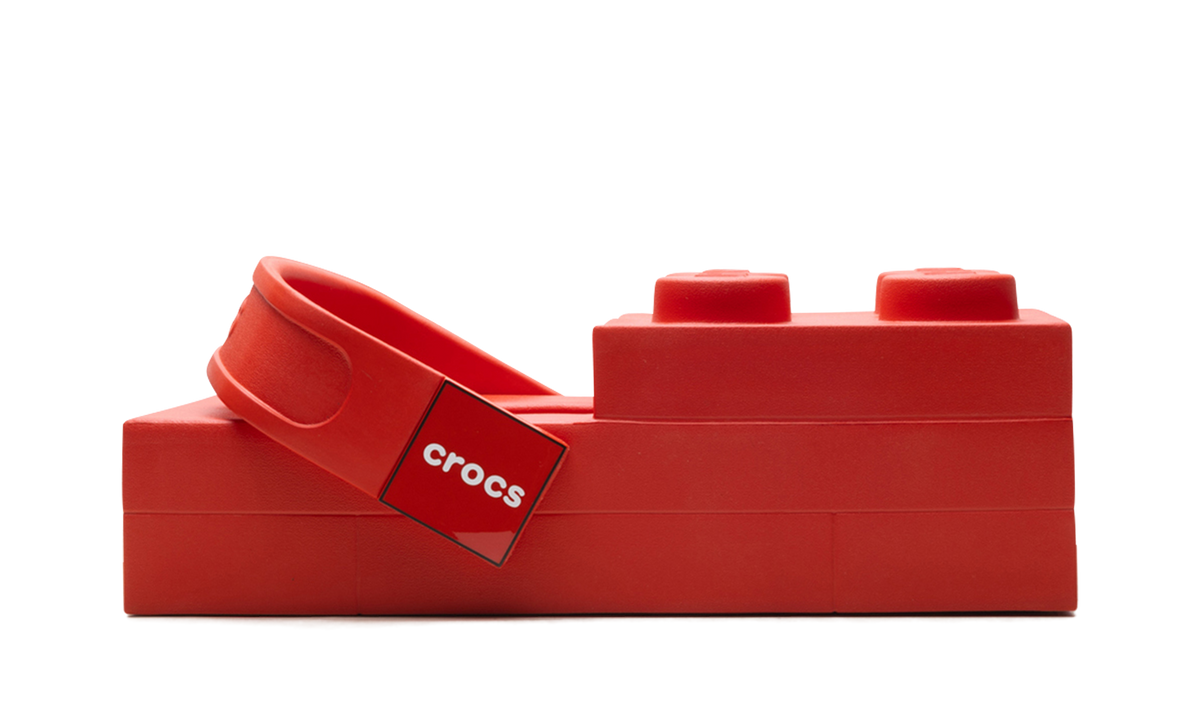 Overkicks - Crocs Brick Clog LEGO Red (211719-5DJ) - detalle talon