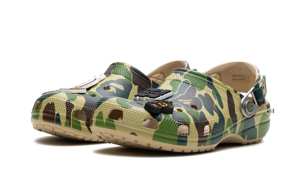 Overkicks - Crocs Classic Clog A Bathing Ape ABC Camo Green (209627-212) - vista trasera