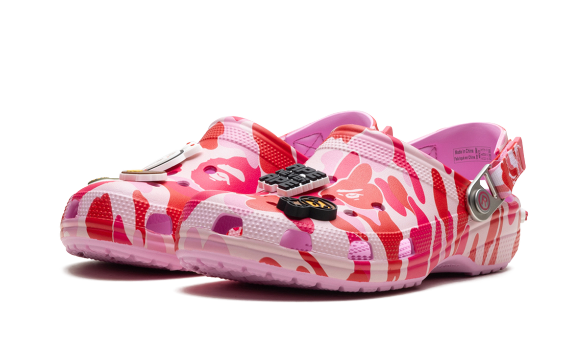 Overkicks - Crocs Classic Clog A Bathing Ape ABC Camo Pink (209627-6I2) - vista trasera