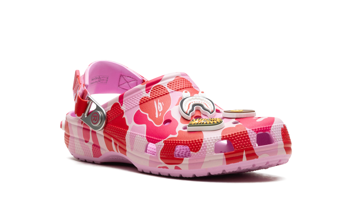 Overkicks - Crocs Classic Clog A Bathing Ape ABC Camo Pink (209627-6I2) - detalle lateral interior