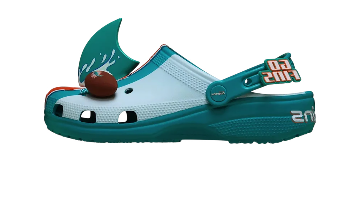 Overkicks - Crocs Classic Clog NFL Miami Dolphins (212734-90H) - vista lateral
