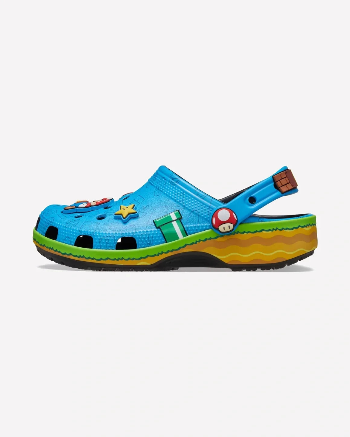 Overkicks - Crocs Classic Clog Super Mario Bros. Super Mario (212138-90H) - vista lateral