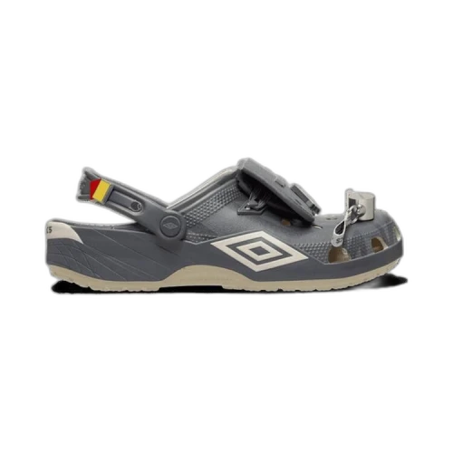 Overkicks - Crocs Classic Clog Umbro Bone Slate Grey (213397-2YD) - vista lateral