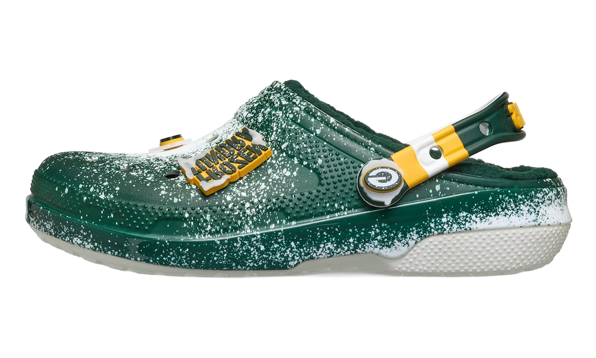 Overkicks - Crocs Classic Lined Clog NFL Green Bay Packers (212449-90H) - vista lateral