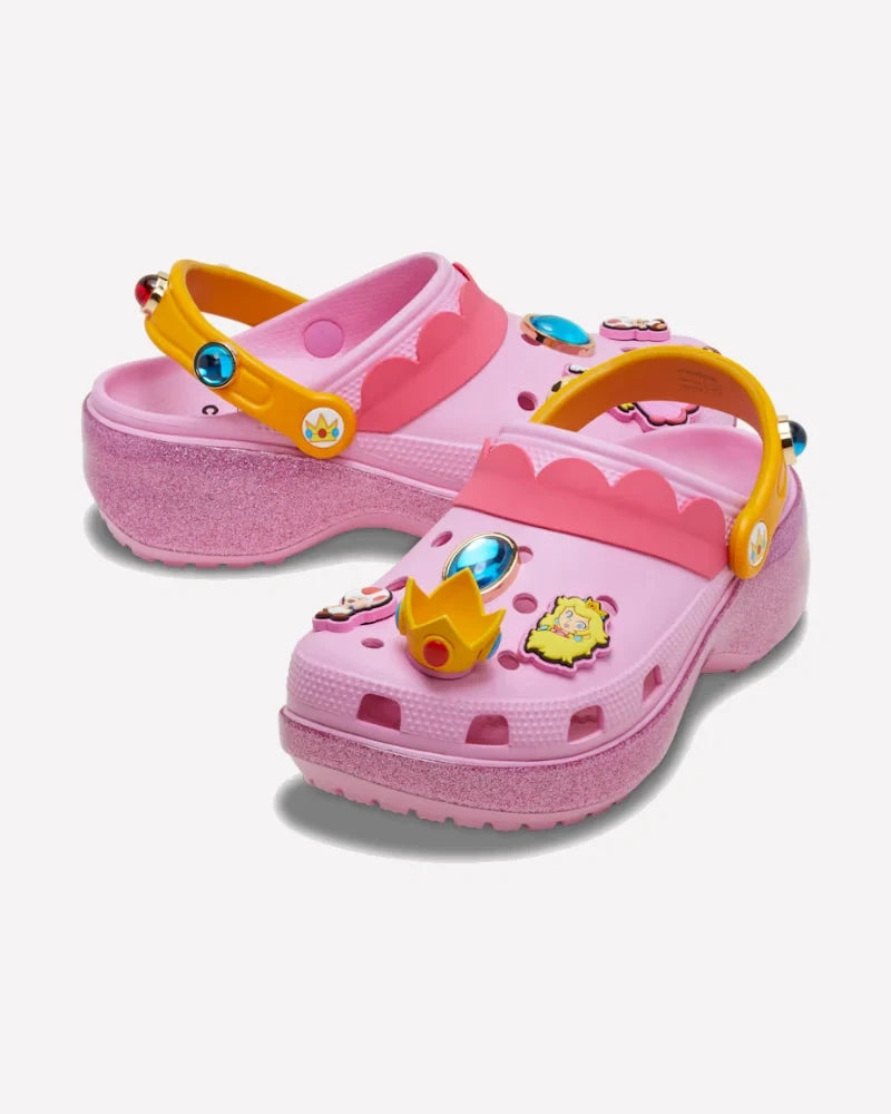 Overkicks - Crocs Classic Platform Clog Super Mario Bros. Princess Peach (Womens) (212137-90H) - imagen 2