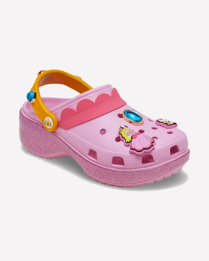 Overkicks - Crocs Classic Platform Clog Super Mario Bros. Princess Peach (Womens) (212137-90H) - imagen 4